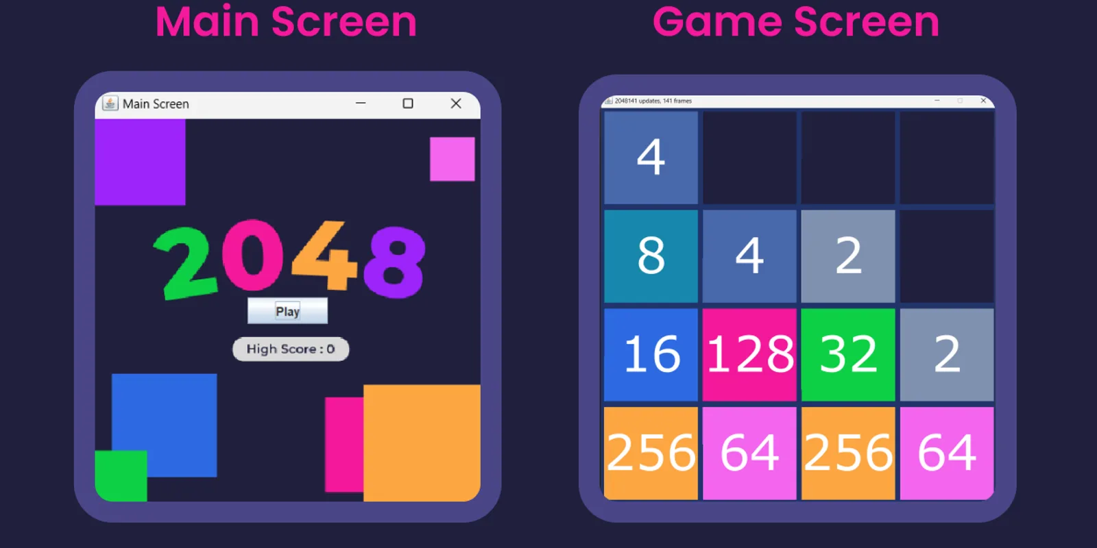 Game 2048 (Java) — Portfolio Project by Muhammad Daffa Ashdaqfillah