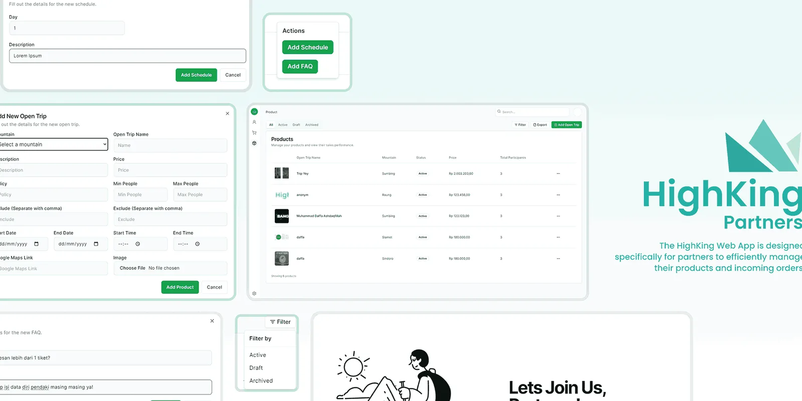 HighKing Partners Web App — Portfolio Project by Muhammad Daffa Ashdaqfillah