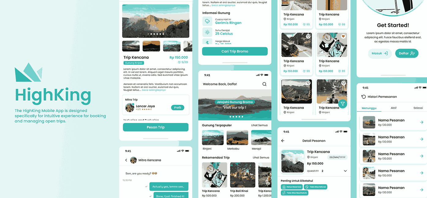 HighKing Mobile App — Portfolio Project by Muhammad Daffa Ashdaqfillah
