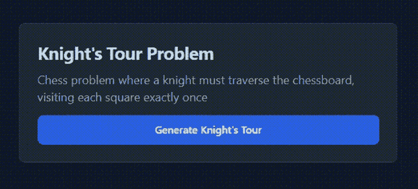 Knights Tour Problem — Portfolio Project by Muhammad Daffa Ashdaqfillah